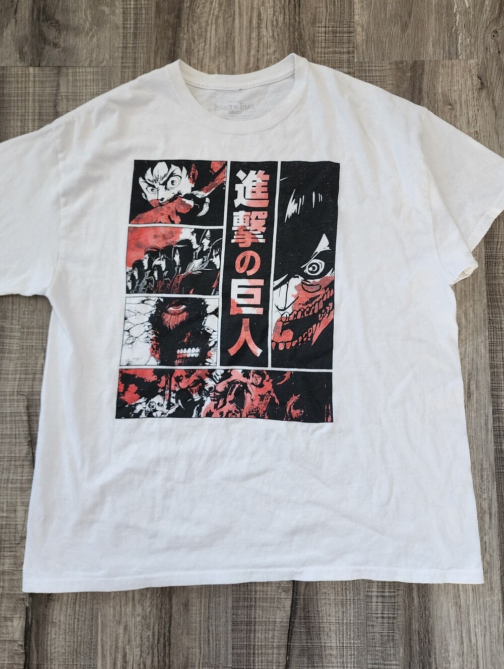 Attack on Titan White Graphic Tee